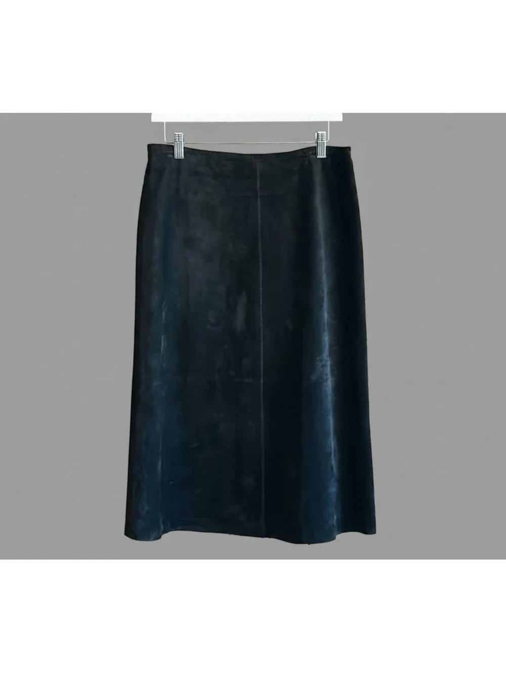 John Paul Richard Whimsigoth Black Leather Midi Pencil Skirt Size 6 Bohochic